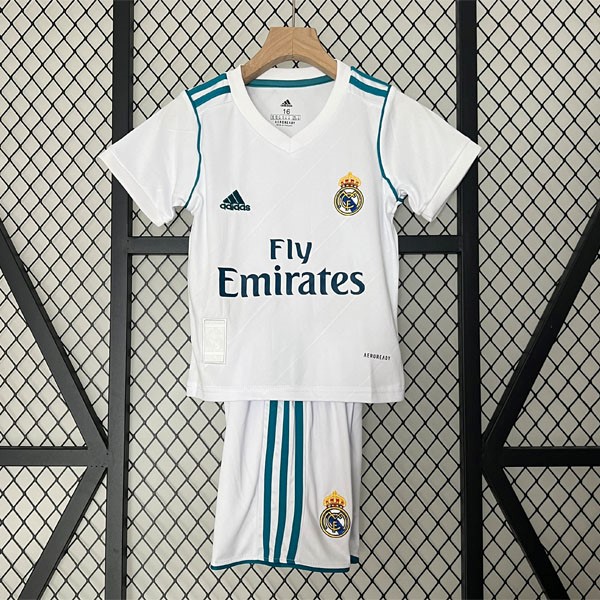 Camiseta Real Madrid Primera equipo Retro Niño 2017 2018